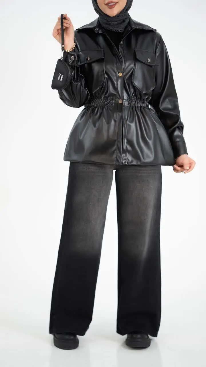 3743-پالتو چرم نیل